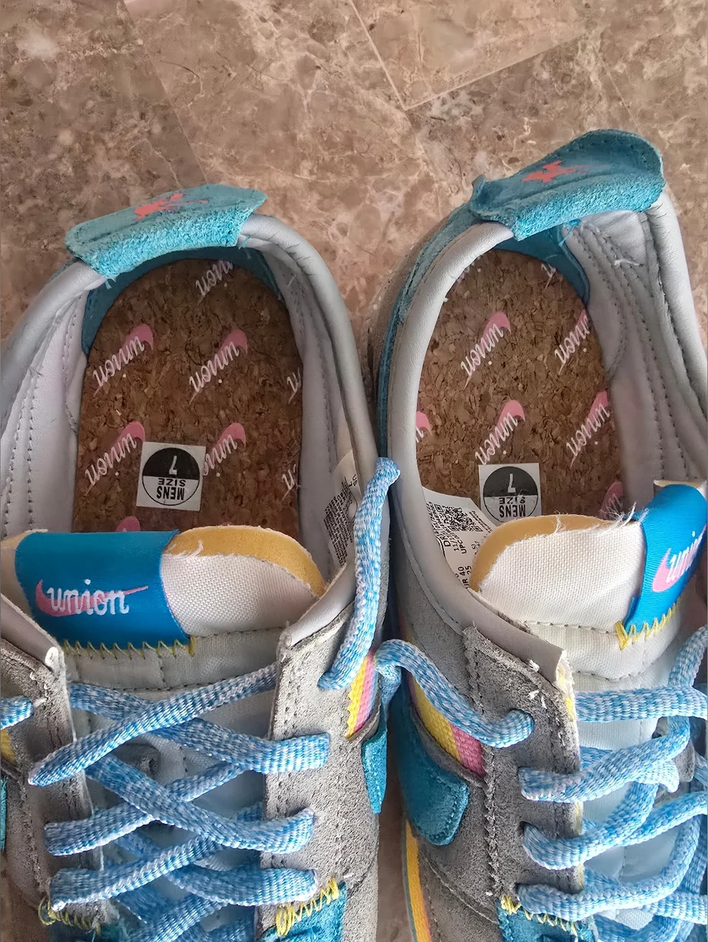 Union -X Nike Cortez Pastel Mens Sz 7 - Picture 2 of 4